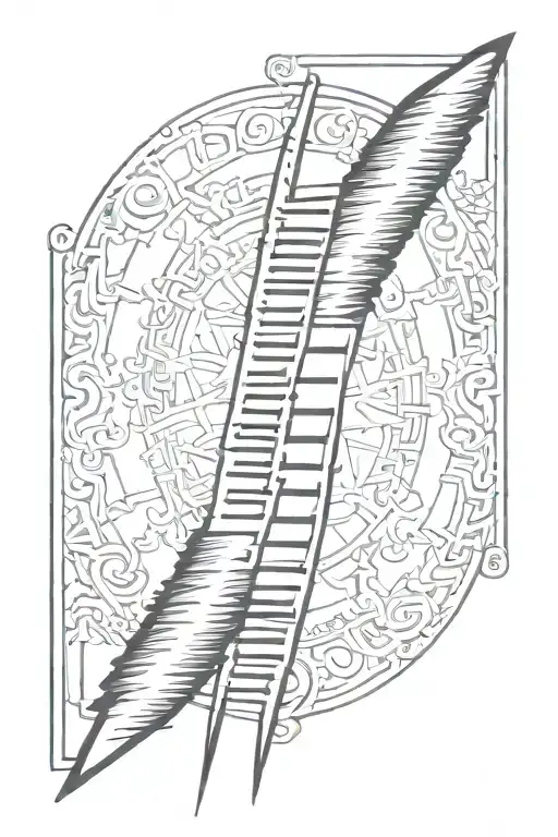 Ogham Word For Crawford In A Calligraphy Style