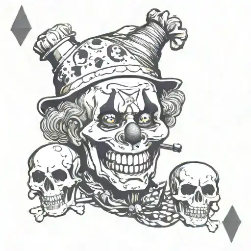 Skull Tim Stone Clown Cards