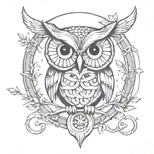 Infinity Symbol And Owl