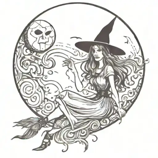 Witch And Moon