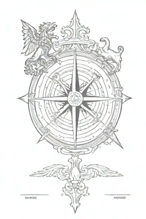 Heraldry And Compass