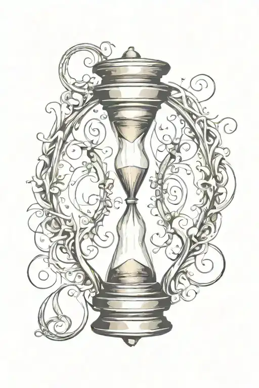 Hourglass And Infinity Symbol Combined Together