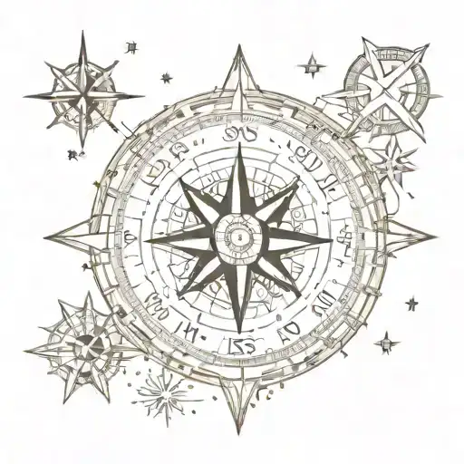 Compass And Orion Stars