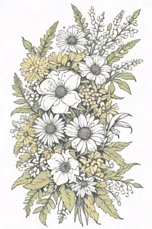 November And April Wildflower Bouquet