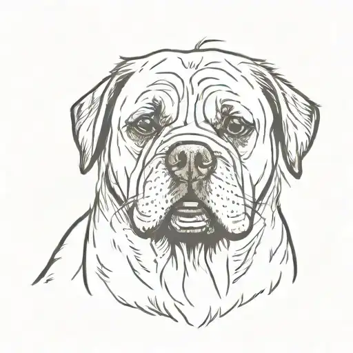 Chug Dog Head Surrounded