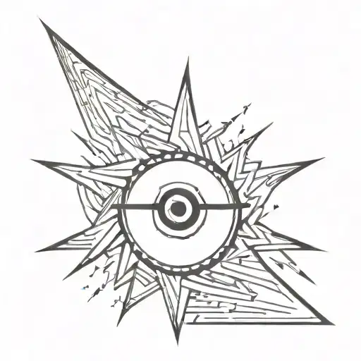 Star In The Eye Background Lightning