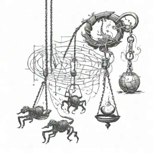 Swings A Pendulum With Fire And Another With A Scorpion