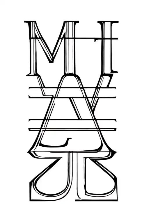 Memphis And Lyric Simple Word Designs