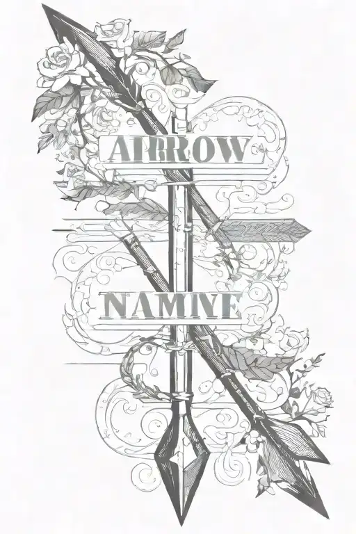 Arrow And Name Of My