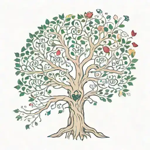 Tree Of Life With Human Heart