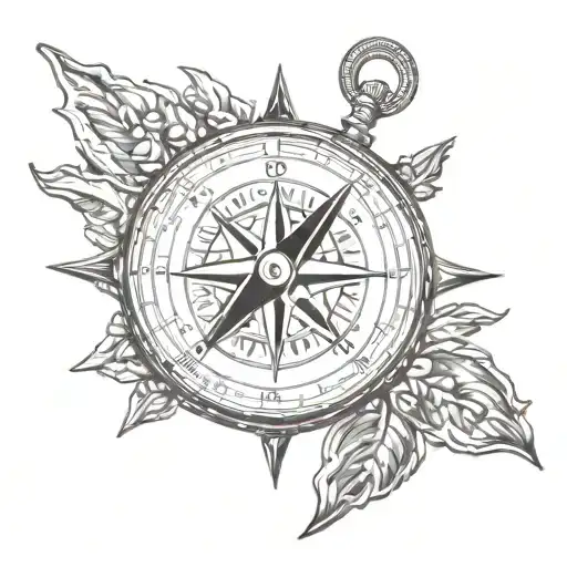Compass Sicily Trinacria Symbol