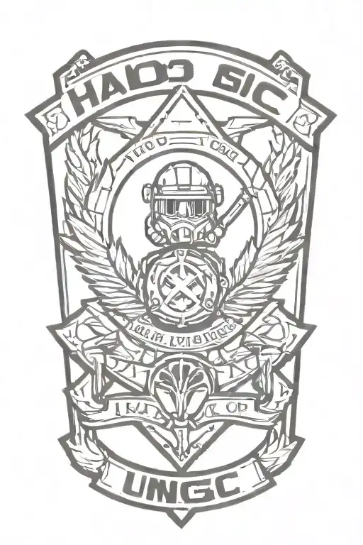 Halo Unsc Tattoo Design