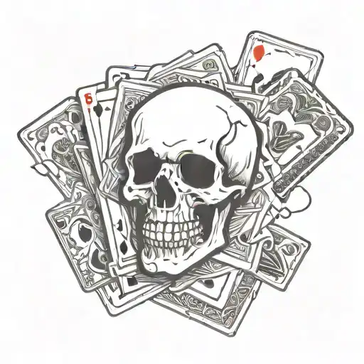 Skull And Cards