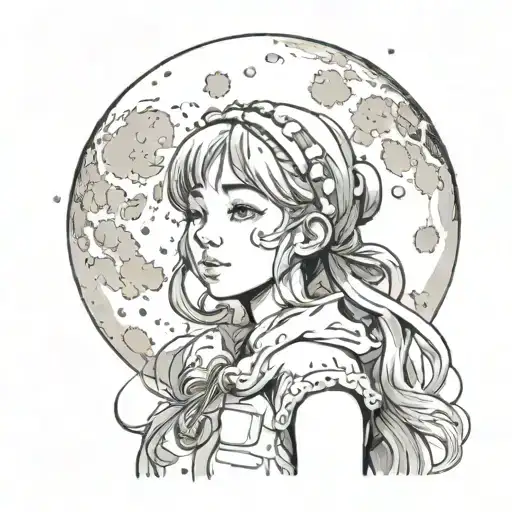 Moon And Girl