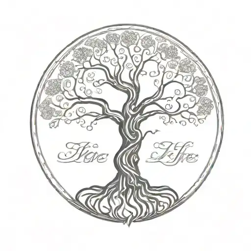 Tree Of Life Black Not Symmetrical