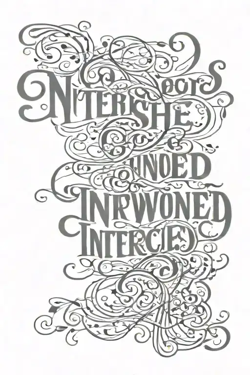 Script Font Intertwined