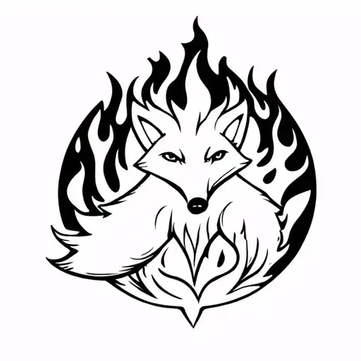 Fox And Fire Surrounded