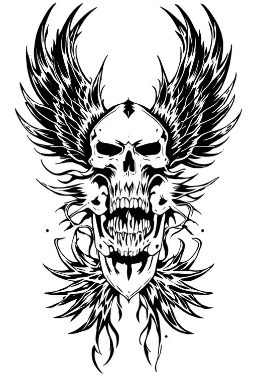 Fenix Above Skull Face