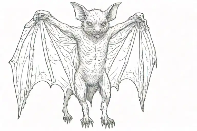 Vampire Bat Whole Body