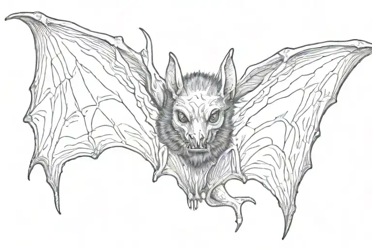 Vampire Bat Flying