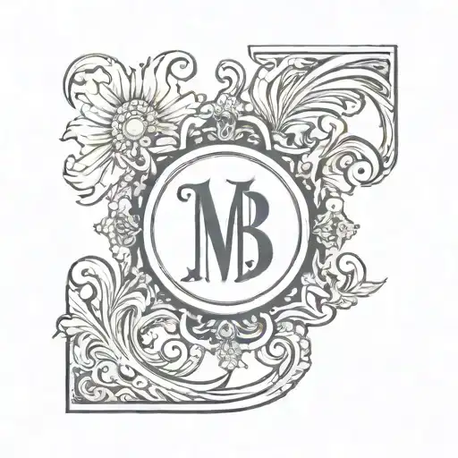 Mb Monogram Sun Setting