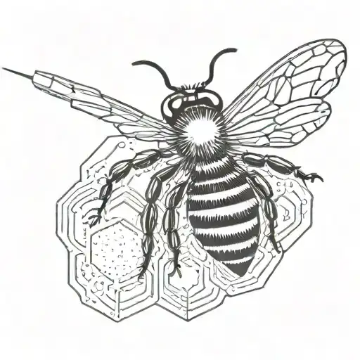 Bee Hexagon Sewing Needle