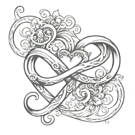 Infinity With A Love Heart