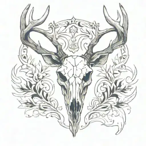 Deer Skull Simple