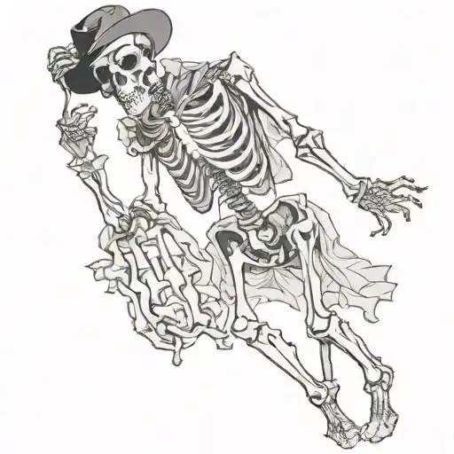 Skeleton In Outfit