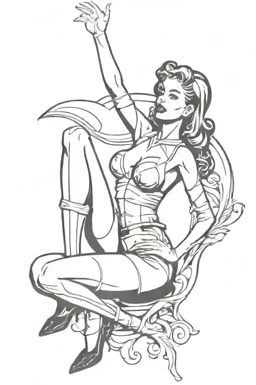 Halloween Pin Up Full Body