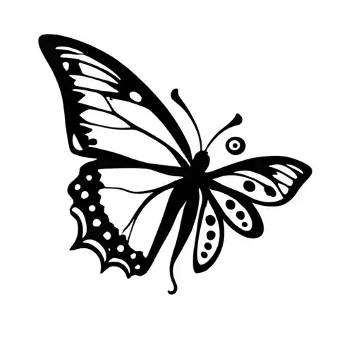 Butterfly And Ornamental Pretty Hop