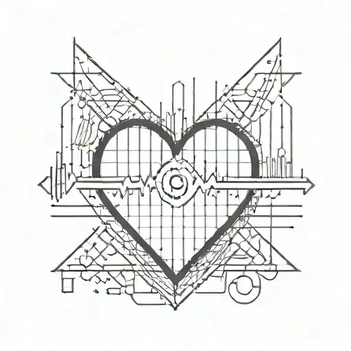 Heart W Rate Monitor Line Circling