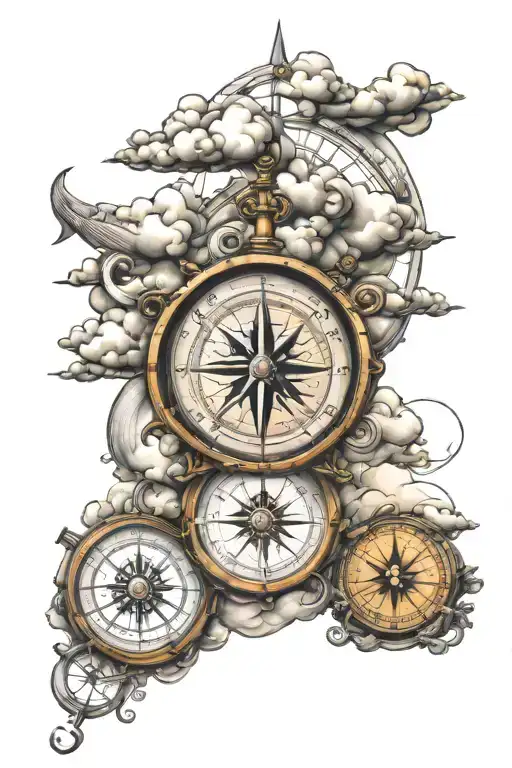 Compass And Clouds