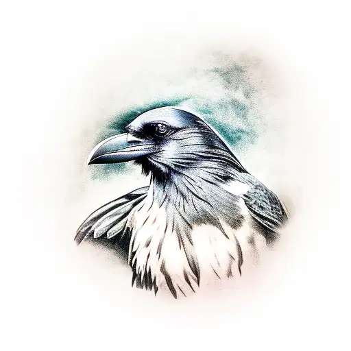 Raven Perched On A Wrench