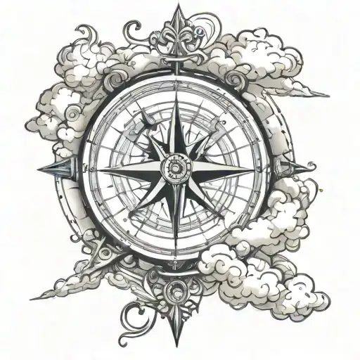 Compass And Clouds