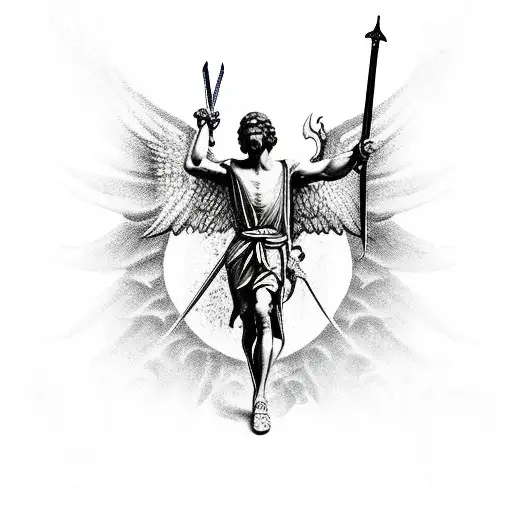St Michael With A Sword