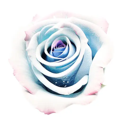 Red Flower And Blue Rose