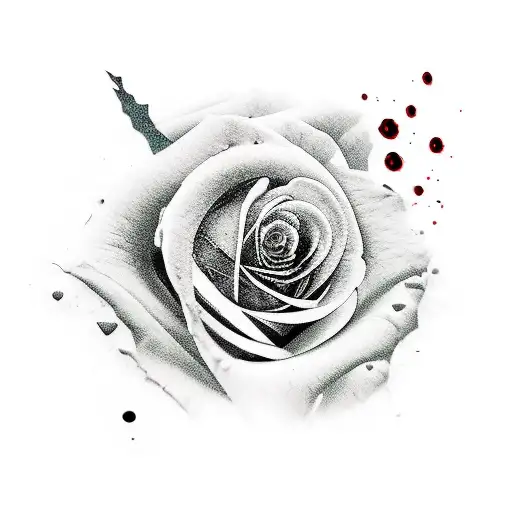 Black Roses Sharp Thorns Blood Dripping