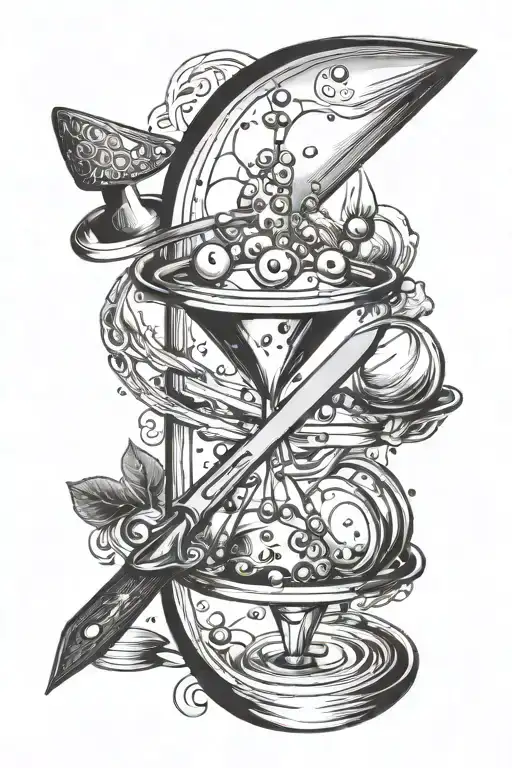 Chemistry Love With A Knife Crossed