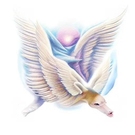 Beach With Angel Wings