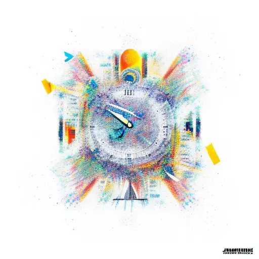 An Abstract Illustration For Time Is An Illusion