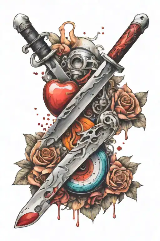 Chemistry Love With A Knife Crossed With N Hidden