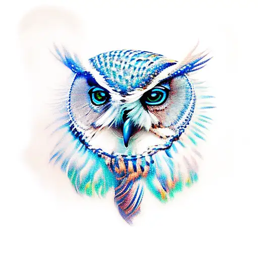 Blue Winged Owl Blue Eyes
