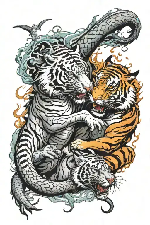 Dragon Vs Tiger Fight