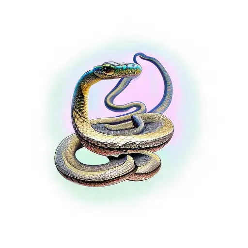 Snake Wrapped Around Your Arm Going Down To Your Hand