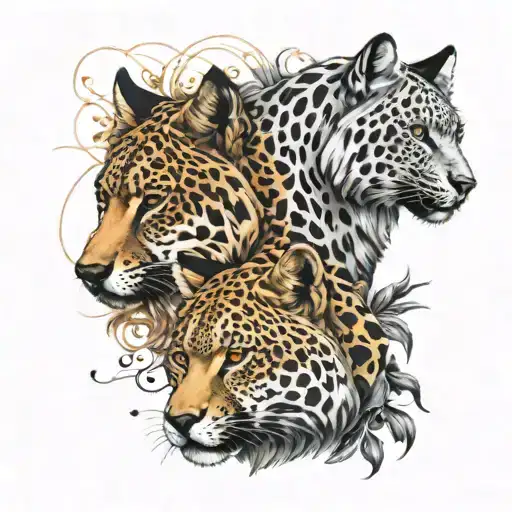 Wolf And Leopard