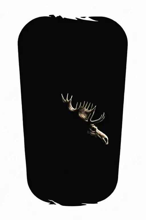 Evil Moose Skull Mysterious And Dark