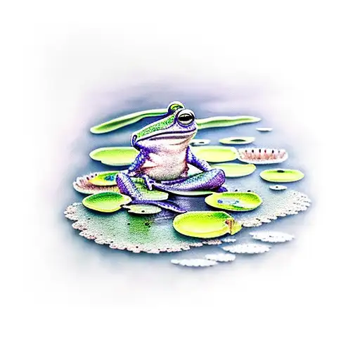 Frogs With Lily Pads