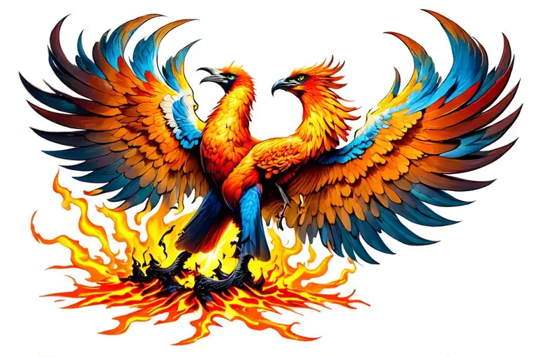 Phoenix Rising From Ashes On Ankle