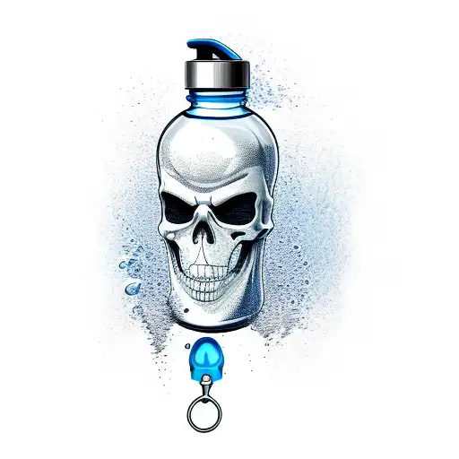 Death Waterbottle On A Mountain